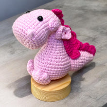 Load image into Gallery viewer, Cute Friendly Dragon Crochet Keychain K040