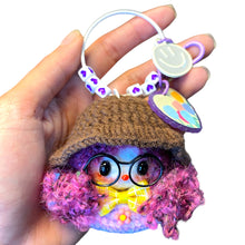 Load image into Gallery viewer, Cute Curly Hair Hat Girl Crochet Keychain K013