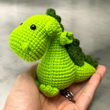 Load image into Gallery viewer, Cute Friendly Dragon Crochet Keychain K040