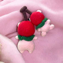 Load image into Gallery viewer, Double Magnet Cherry Piggy Micro Crochet Premium Figure K0557