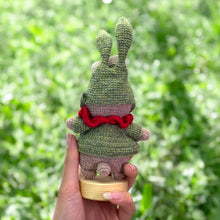 Load image into Gallery viewer, Double Bunny Wool Crochet Figure K0241