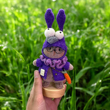 Load image into Gallery viewer, Double Bunny Wool Crochet Figure K0241