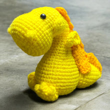 Load image into Gallery viewer, Cute Friendly Dragon Crochet Keychain K040