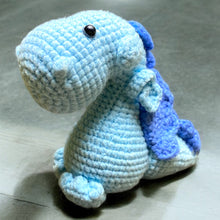 Load image into Gallery viewer, Cute Friendly Dragon Crochet Keychain K040