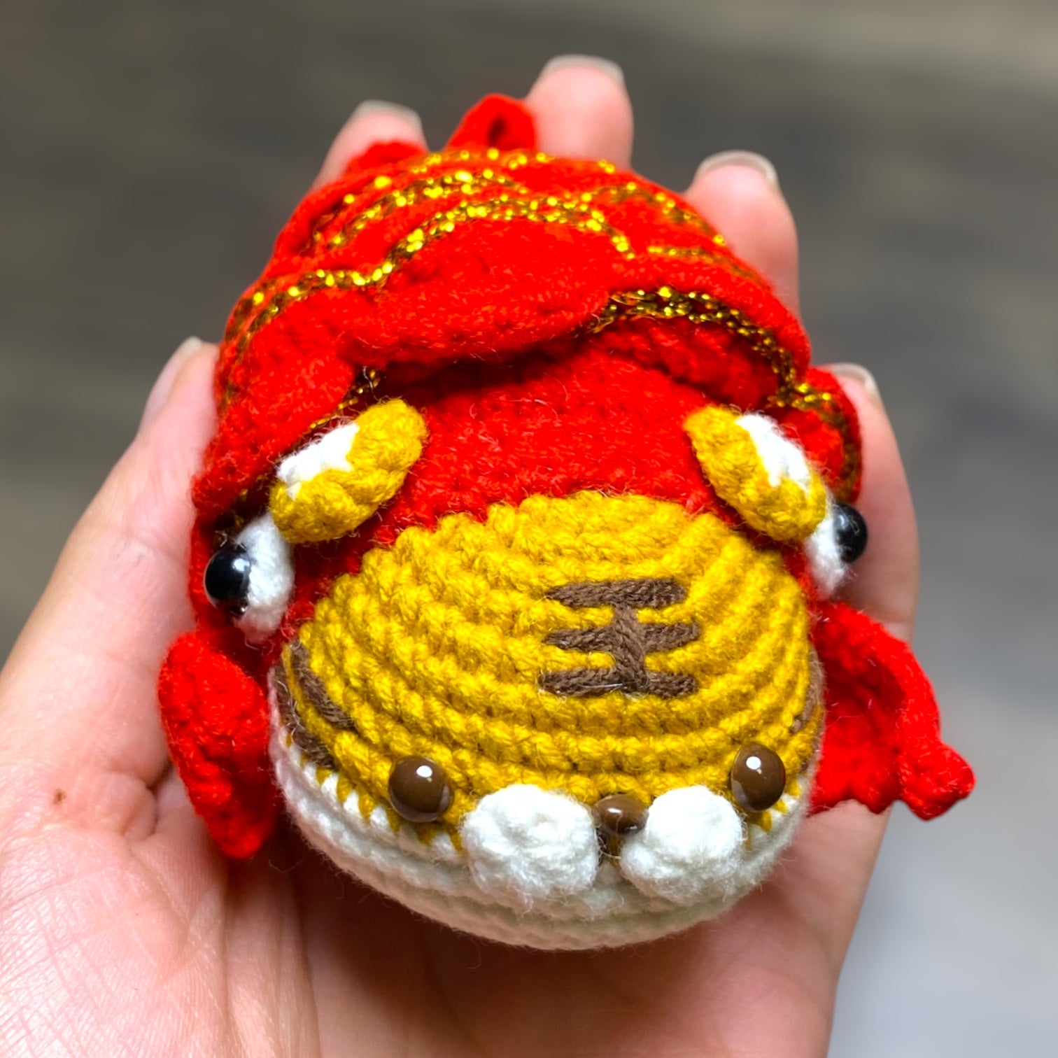 Cute Japanese Koi Fish Tiger Crochet Keychain K042 – ColorfulSheep