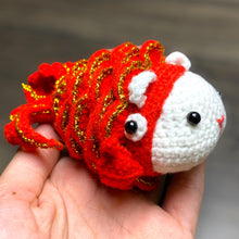 Load image into Gallery viewer, Cute Japanese Koi Fish Bunny Crochet Keychain K043