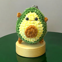 Load image into Gallery viewer, Soft Avocado Buddy Crochet Keychain K0206