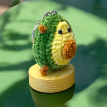 Load image into Gallery viewer, Soft Avocado Buddy Crochet Keychain K0206