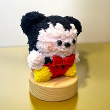 Load image into Gallery viewer, Fuzzy Mouse Guy Crochet Keychain K0207