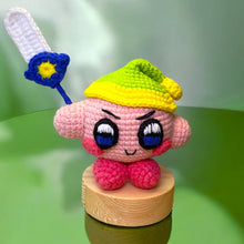 Load image into Gallery viewer, Pink Bubble Sword Boy Crochet Figure K0209