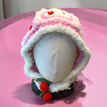 Load image into Gallery viewer, White Kitten Fuzzy Pink Weather Hoodie