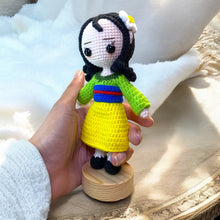 Load image into Gallery viewer, Wise Kimono Girl Crochet Figure K0217