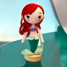 Load image into Gallery viewer, Fire FishGirl Crochet Figure K0218