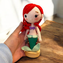Load image into Gallery viewer, Fire FishGirl Crochet Figure K0218