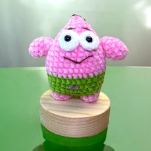 Load image into Gallery viewer, Velvety Rosy Pink Boy Crochet Keychain K0223