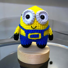 Load image into Gallery viewer, Yellow Helper Buddy Crochet Keychain K0225