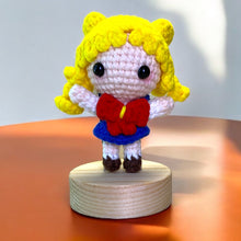 Load image into Gallery viewer, Yellow Shipmate Girl Crochet Keychain K0226