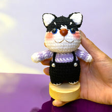 Load image into Gallery viewer, Uncle Cat Soft Crochet Keychain K0302