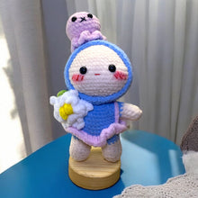 Load image into Gallery viewer, Jelly Baby Girl Soft Crochet Keychain K0310