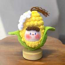 Load image into Gallery viewer, Corn on the Cob Girl Soft Crochet Keychain K0315