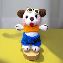 Load image into Gallery viewer, Stylish Pups Soft Crochet Keychain K0316