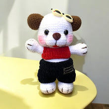 Load image into Gallery viewer, Stylish Pups Soft Crochet Keychain K0316