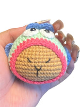 Load image into Gallery viewer, Cute Fish Capybara Head Crochet Keychain K016