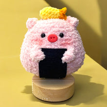 Load image into Gallery viewer, Onigiri Fuzzy Friends Keychain K0404