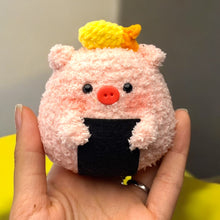 Load image into Gallery viewer, Onigiri Fuzzy Friends Keychain K0404