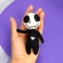 Load image into Gallery viewer, Skeleton Man Crochet Keychain K0416