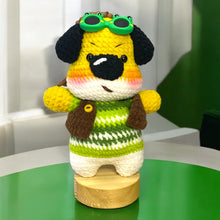 Load image into Gallery viewer, Doggy Biker Guy Soft Crochet Keychain K0421