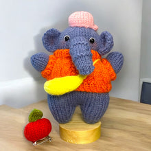 Load image into Gallery viewer, Fruit Fashion Blue Elephant Knitted Figure K0423