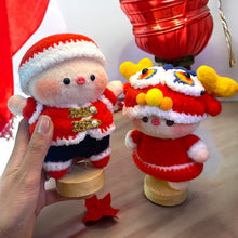 Load image into Gallery viewer, Lucky Chinese Lion Piggy Couple Fuzzy Figure K0430