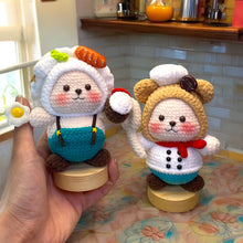 Load image into Gallery viewer, Kitchen Cookin' Time Besties Pair Crochet Keychain K0431