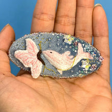 Load image into Gallery viewer, Premium Detailed Animal & Garden Embroidered Hairclip's K0507