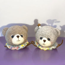 Load image into Gallery viewer, Bear Head Brothers Knitted Keychain's K0508