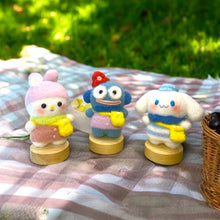 Load image into Gallery viewer, Picnic Time Animal Fuzzy Friends Crochet Keychain K0509