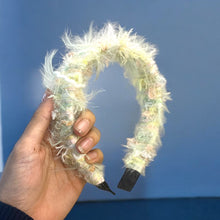 Load image into Gallery viewer, Extravagantly Fuzzy It Girl Crocheted Headband K0511