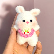 Load image into Gallery viewer, Pinned Fuzzy Baby Animal Friends Crochet Keychain K0516