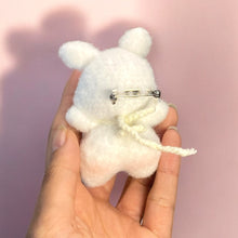 Load image into Gallery viewer, Pinned Fuzzy Baby Animal Friends Crochet Keychain K0516
