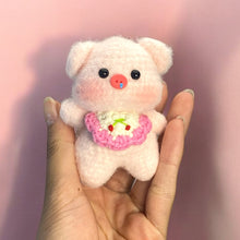 Load image into Gallery viewer, Pinned Fuzzy Baby Animal Friends Crochet Keychain K0516