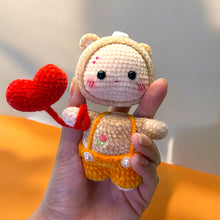 Load image into Gallery viewer, Itty Costume Party Velvet Girls with Accessory Crochet Figure K0521