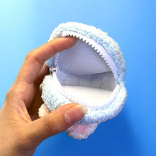 Load image into Gallery viewer, Cute Soft & Fuzzy Animal Crochet Pouch Keychain with Pearl Strap K0531