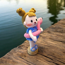 Load image into Gallery viewer, Water Time Flamingo Floaty Gal Crochet Figure K0544