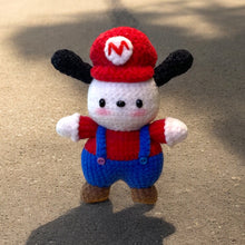 Load image into Gallery viewer, Working White Pup Micro Premium Crochet Figure K0550