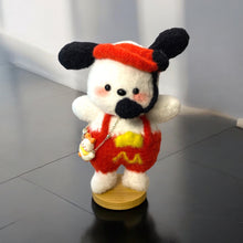 Load image into Gallery viewer, Can I Take Your Order? Pup Crochet Fuzzy Figure with Magnetic Head K0230