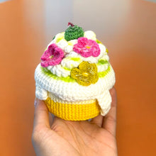 Load image into Gallery viewer, Just A Big Cupcake Secret Cake Crocheted Container K0233