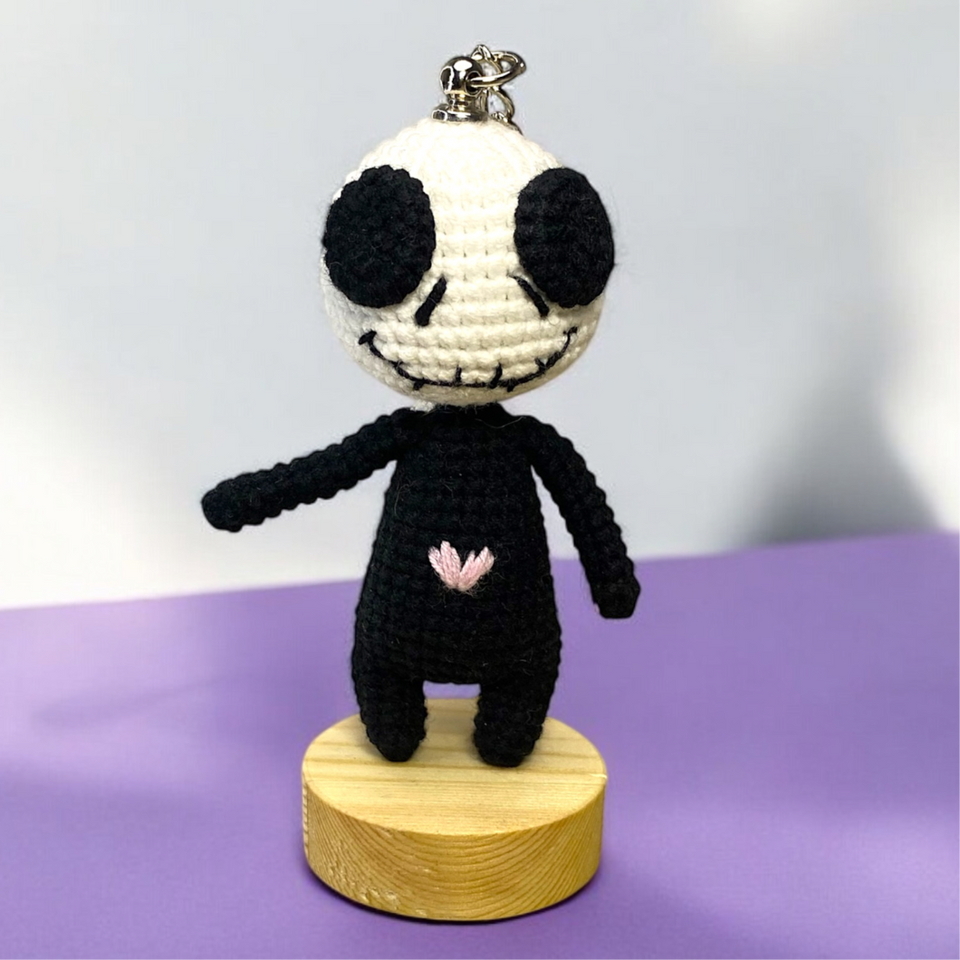 Skeleton Man Crochet Keychain K0416