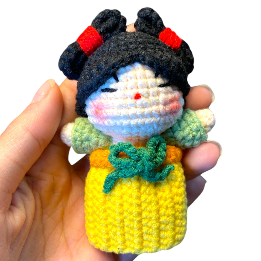 Cute Kimono Girl Crochet Keychain K010