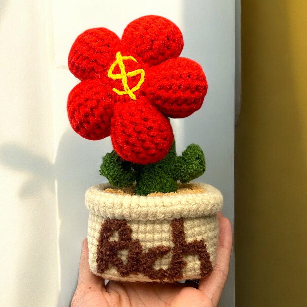 Rich Flower Crochet Display Figure K0411